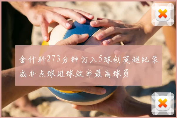 舍什科273分钟打入5球创英超纪录成非点球进球效率最高球员